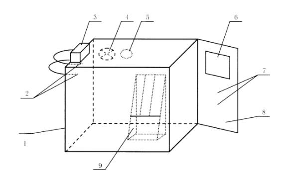 硅藻泥材料甲醛凈化性能艙的結(jié)構(gòu)(圖1) 硅藻泥材料甲醛凈化性能艙的結(jié)構(gòu)(圖1)